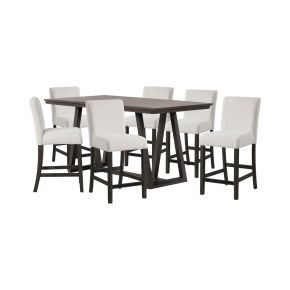 New Classic 45-4125-DW6C New Classic 45-4125-DW6C High Line - Counter Table & 6 Chairs - White