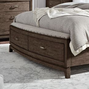 Liberty Furniture 805B-BR23FS Avalon - Queen Storage Footboard With Slatroll - Brown