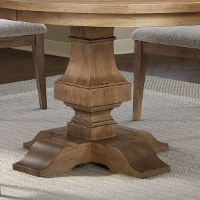 Liberty Furniture 928-P5472 Haven Hills - Round Pedestal Table Base - Camel Beige