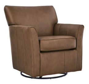 Signature Design by Ashley® A3000821 Braydunn - Swivel Glider Accent Chair - Caramel