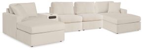 Signature Design by Ashley® 92103S70 Modmax - 5 Piece Double Chaise Sectional With Audio Console - Oyster