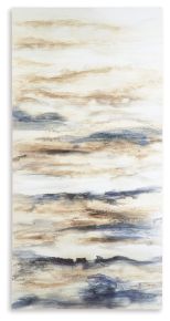 Ashley Furniture A8000277 Joely - Wall Art - Blue / Tan