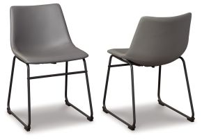 Signature Design by Ashley® D372-08 Centiar - Dining UPH Side Chair (Set of 2) - Gray