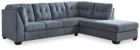 Signature Design by Ashley® 55303S2 Marleton - 2-Piece Sectional With Raf Corner Chaise - Denim