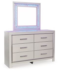 Signature Design by Ashley® B2114B1 Zyniden - Silver - Dresser And Mirror