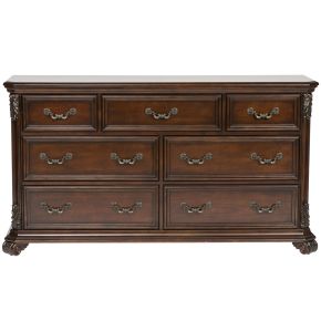 Liberty Furniture 737-BR31 Messina Estates - 7 Drawer Dresser - Dark Brown