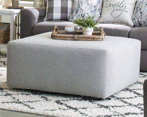 Jackson Furniture Industries 18012-2534/58 Jackson Furniture Industries 18012-2534/58 Searsport - Castered Cocktail Ottoman - Charcoal / Dark Gray