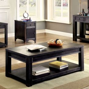 Furniture of America CM4327C-VN Meadow - Coffee Table - Antique Black