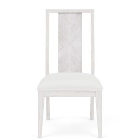 Riverside Furniture 82557 Hepburn - Upholstered Side Chair (Set of 2) - White