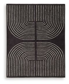 Signature Design by Ashley® R407571 Eldonmore - 8' x 10' Rug - Black / Ivory