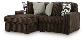 Signature Design by Ashley® 98104S13 Midnight-Madness - 2-Piece Sectional With LAF Corner Chaise - Chocolate