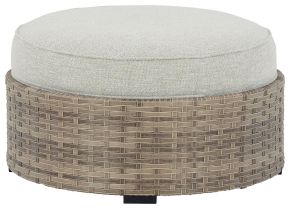 Ashley Furniture P458-814 Calworth - Beige - Ottoman With Cushion
