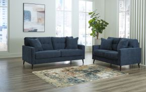 Signature Design by Ashley® 26106/38/35 Bixler - Navy - 2 Pc. - Sofa, Loveseat