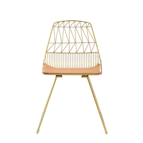 ACME 96847 Fantasia - Side Chair (Set of 2) - Whiskey PU & Gold