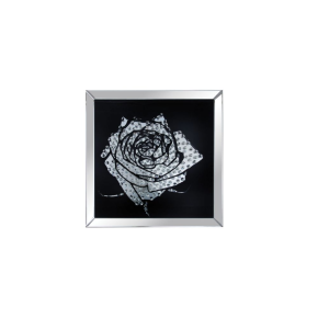 ACME 97320 Nevina - Wall Art - Mirrored & Faux Crystal Rose
