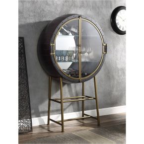 ACME AC01997 Nilsa - Wine Cabinet - Aluminum
