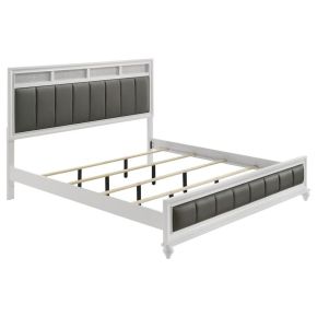 CoasterEveryday 205891KE Barzini - Wood Eastern King Panel Bed - White