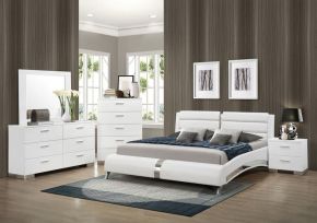 CoasterEssence 300345KE-S5 Jeremaine - 5 Piece King Bedroom Set - White