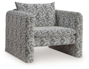 Ashley Furniture A3000705 Kenbell - Accent Chair - Black / White