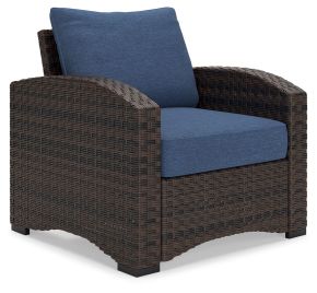 Signature Design by Ashley® P340-820 Windglow - Blue / Brown - Lounge Chair With Cushion