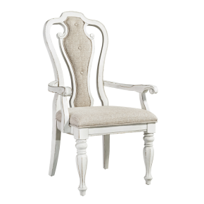 Liberty Furniture 244-C2501A Magnolia Manor - Splat Back Upholstered Arm Chair - White