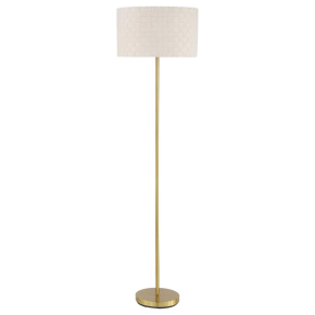 Coaster Fine Furniture 920303 Ramiro - Drum Shade Metal Floor Lamp - Gold