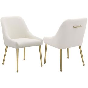 Coaster Fine Furniture 107562 Mayette - Upholstered Side Dining Chair (Set of 2) - Ivory