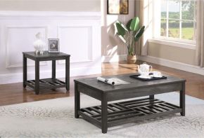 Coaster Fine Furniture 722288-S2 Cliffview - 2 Piece Lift Top Coffee And End Table Set - Gray
