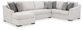 Benchcraft® 54102S1 Benchcraft® 54102S1 Koralynn - 3-Piece Sectional With Laf Corner Chaise - Stone