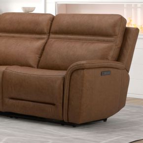 Liberty Furniture 7007CM-43RP Cooper - R Arm Recliner P3 & ZG - Camel - Brown