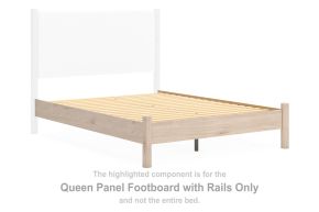 Signature Design by Ashley® B2615-54 Cadmori - Queen Panel Footboard With Rails - Tan