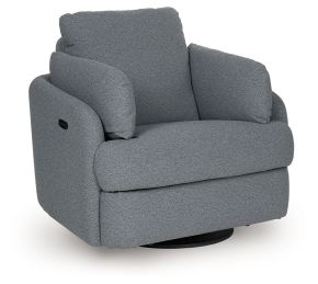 Signature Design by Ashley® A3000738 Alainmont Next-Gen Nuvella - Swivel Power Recliner - Salt and Pepper