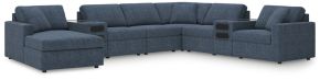 Signature Design by Ashley® 92121S47 Modmax - 8-Piece Sectional With Laf Corner Chaise And Audio System Consoles - Ink
