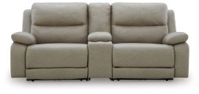 Ashley Furniture PC99201S3 Ashley Furniture PC99201S3 Narwhal Place - 3-Piece Power Reclining Sectional With Storage Console - Pebble