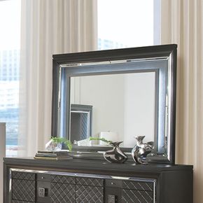 ACME 27974 Sawyer - Mirror With LED - Metallic Gray