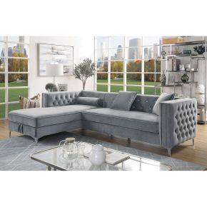 Furniture of America CM6652GY-SECT Amie - Sectional - Gray