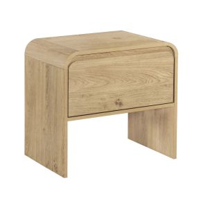 New Classic T3518N-20 Mara - One Drawer End Table / Bedside Table - Natural