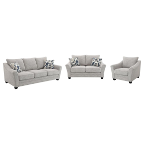 Coaster Fine Furniture 509671-S3 Tomkins - 3 Piece Boucle Upholstered Sofa Set - Light Gray