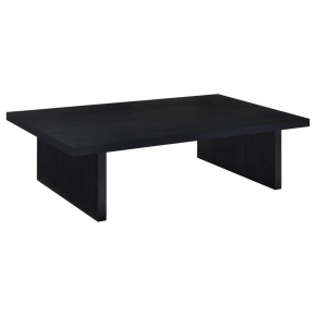 Coaster Fine Furniture 706278 Max - Rectangular Engineered Laminate Coffee Table - Black