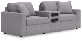 Signature Design by Ashley® 92104S13 Modmax - 3-Piece Sectional With Audio System Console - Granite