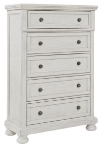 Ashley Furniture B742-46 Robbinsdale - Five Drawer Chest - Antique White