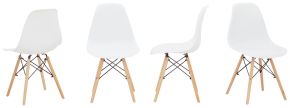 Signature Design by Ashley® D200-02 Jaspeni - White / Natural - Dining Room Side Chair (Set of 4)