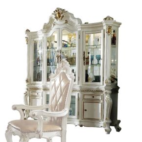 ACME 63464 Picardy - Hutch & Buffet - Antique Pearl