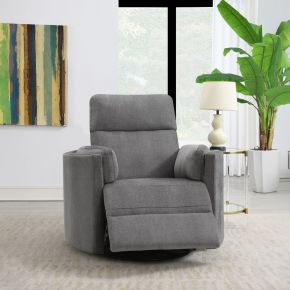 ACME LV01879 ACME LV01879 Sagen - Recliner With Swivel & Glider - Charcoal Chenille