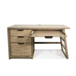 Riverside Furniture 28130 Perspectives - Single Pedestal Desk - Sun-Drenched Acacia