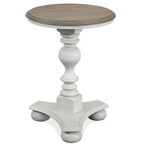 Riverside Furniture 38008 Jameson - Round Side Table - White