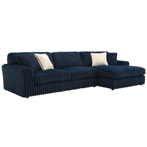 ACME LV04400 Breton - Sectional Sofa With 4 Pillows - Blue Corduroy