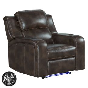 Intercon SE-RC-140DPR-COF-C Silhouette - Dual-Power Recliner - Bolero Coffee