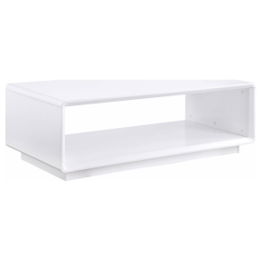 Coaster Fine Furniture 710768 Paseo - Rectangular Cocktail Coffee Table - White High Gloss