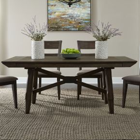 Liberty Furniture 152-T3696 Double Bridge - Trestle Table Top - Dark Brown
